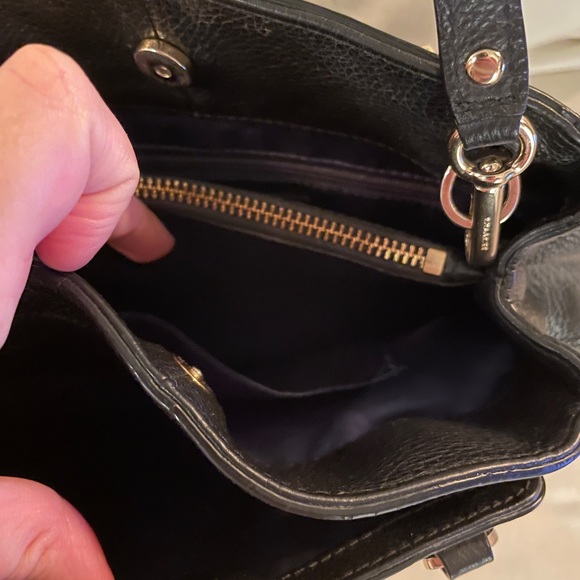 Coach Black Leather Minetta Crossbody / Carryall with Top Handles Bag - Picture 4 of 11